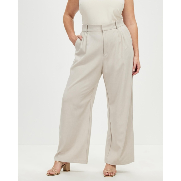 Abercrombie & Fitch Pants - Abercrombie & Fitch Tailored Wide Leg Pant sz L short